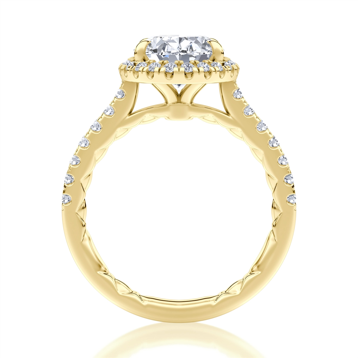A. Jaffe Engagement Rings in Yellow Gold containing Diamond MECOV2920Q/342-14Y