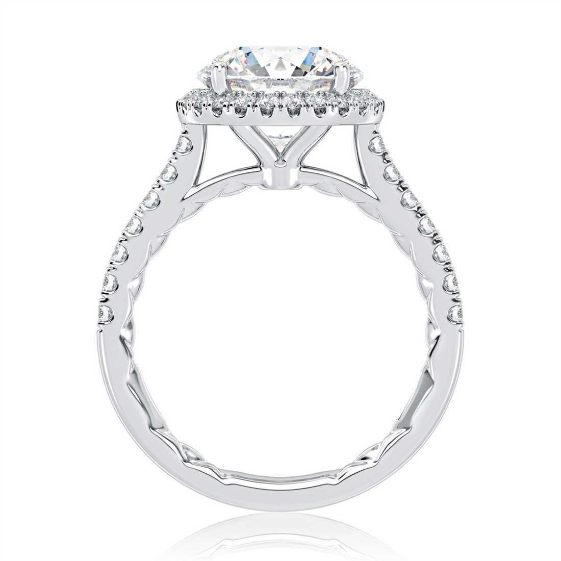 A. Jaffe Engagement Rings in White Gold containing Diamond MECRD2920Q/292-W