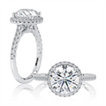 A. Jaffe Engagement Rings in White Gold containing Diamond MECRD2920Q/292-W