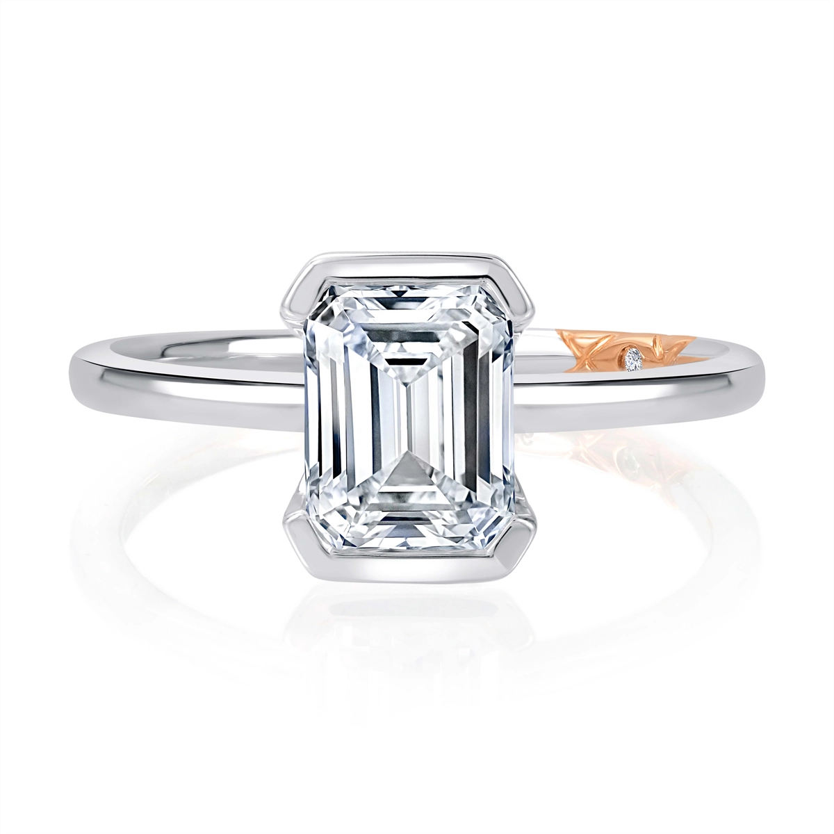 A. Jaffe Engagement Rings in White Gold containing Diamond MECEC2953L/200-W