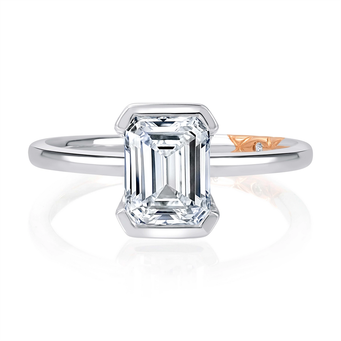A. Jaffe Engagement Rings in White Gold containing Diamond MECEC2953L/200-W