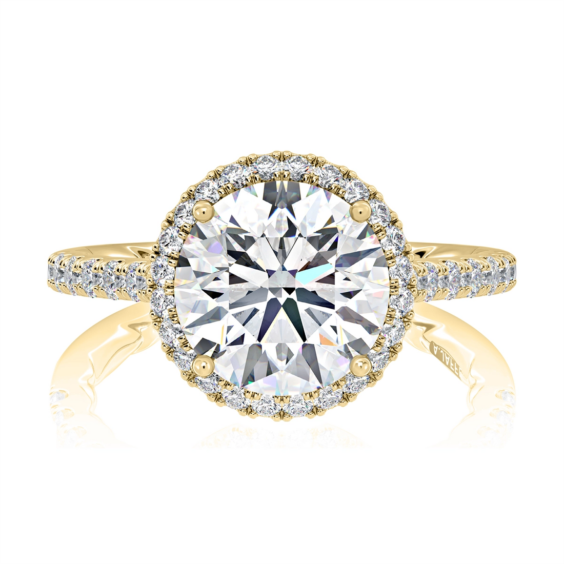 A. Jaffe Engagement Rings in Yellow Gold containing Diamond MECRD2920Q/292-14Y