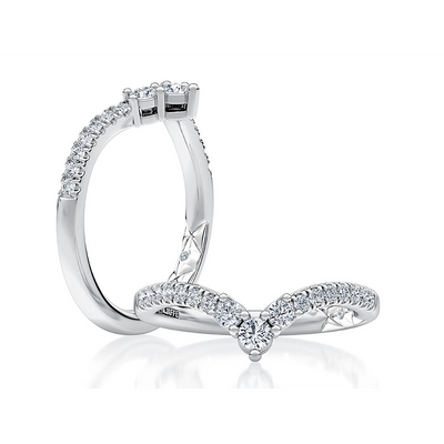 csv_image A. Jaffe Wedding Ring in White Gold containing Diamond WRC1532L/33-W