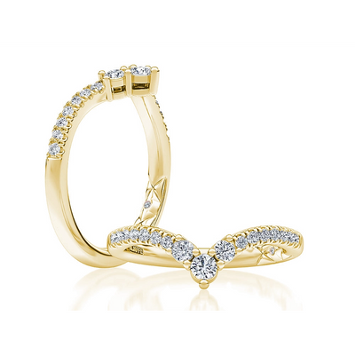A. Jaffe Wedding Rings in Yellow Gold containing Diamond WRC1532L/33-Y