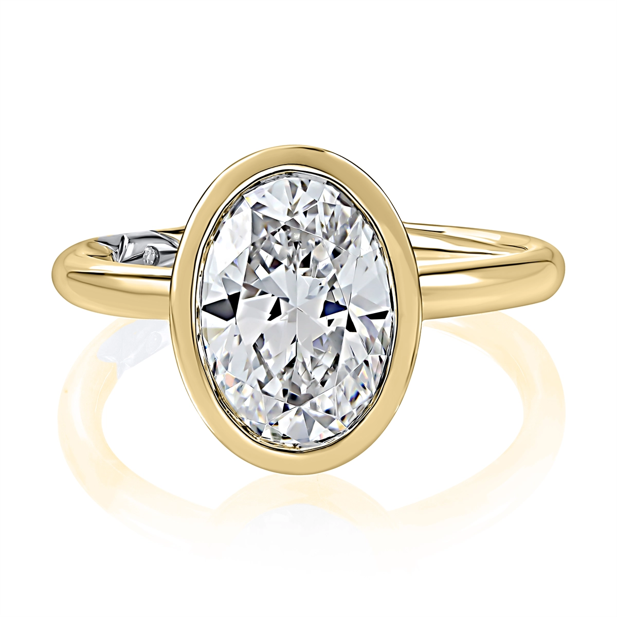 A. Jaffe Engagement Rings in Yellow Gold containing Diamond MECOV3006L/200-Y