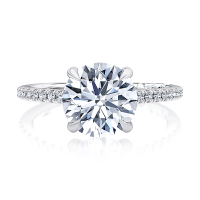 A. Jaffe Engagement Rings in White Gold containing Diamond MECRD2823/329-W