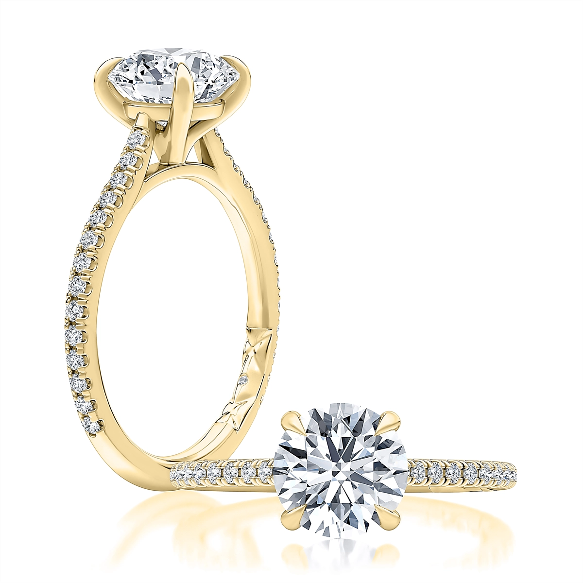 A. Jaffe Engagement Rings in Yellow Gold containing Diamond MECRD2823/279-Y