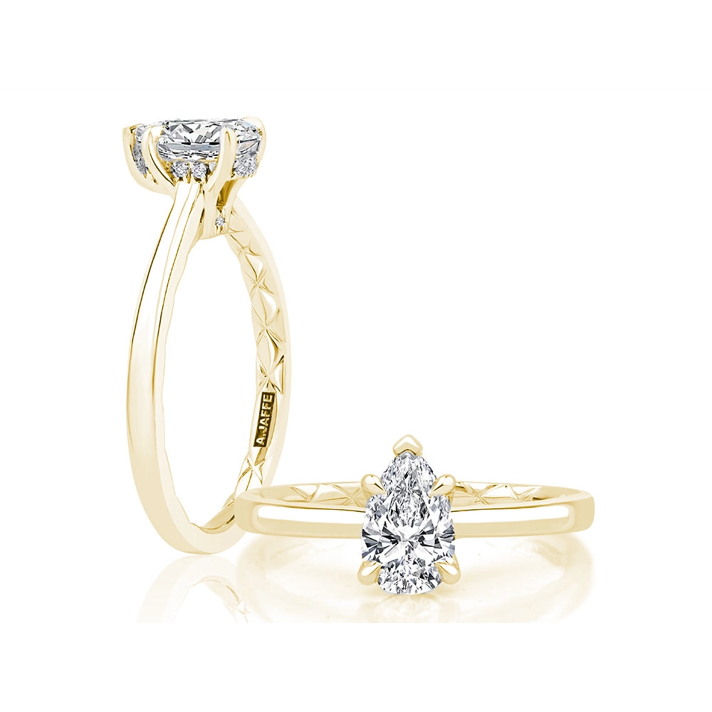 A. Jaffe Engagement Rings in Yellow Gold containing Diamond MECPS2815Q/155-Y