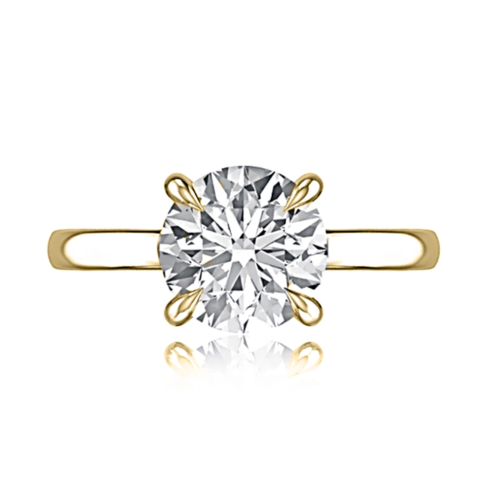 A. Jaffe Engagement Rings in Yellow Gold containing Diamond MECRD2910L/150-Y