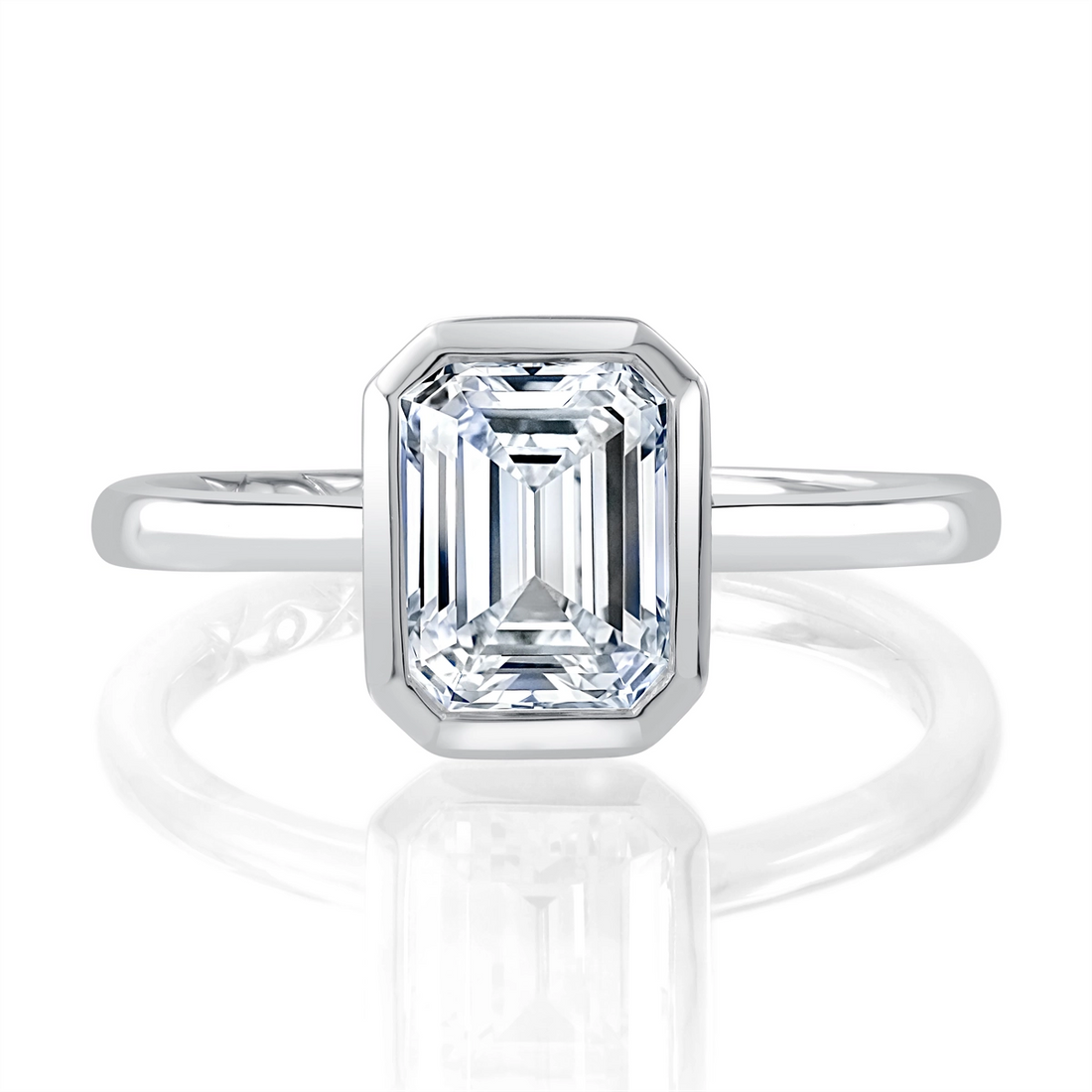 A. Jaffe Engagement Rings in White Gold containing Diamond MECEC3006L/200-W