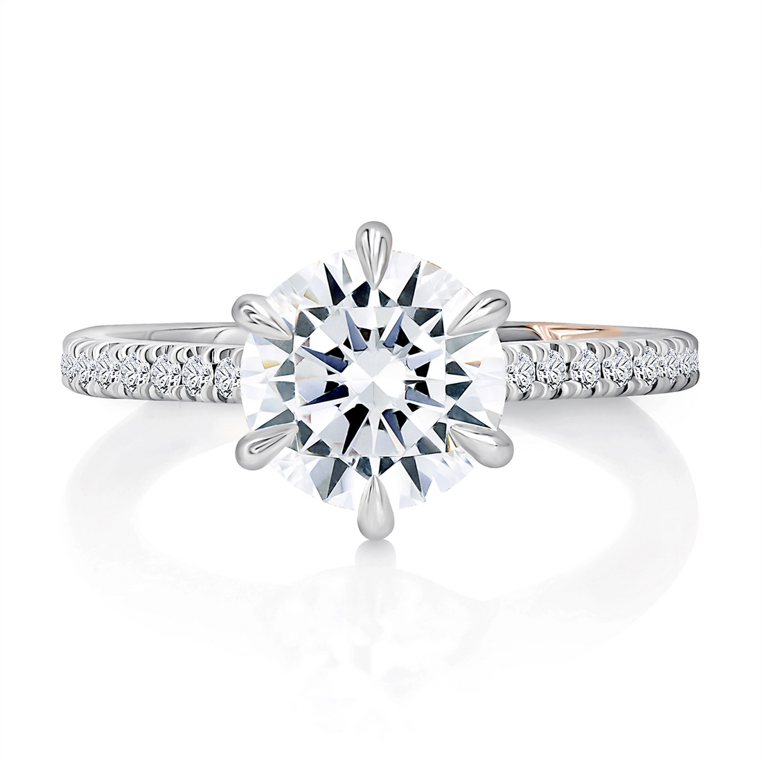 A. Jaffe Engagement Rings in White Gold containing Diamond MECRD2743/229-W