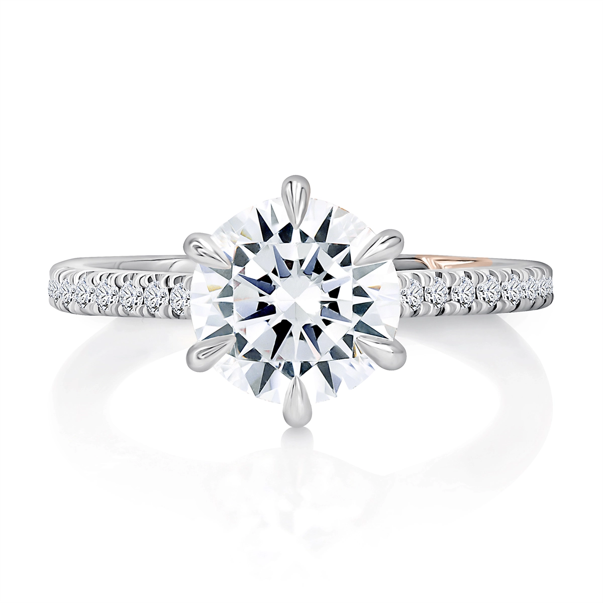 A. Jaffe Engagement Rings in White Gold containing Diamond MECRD2743/229-W