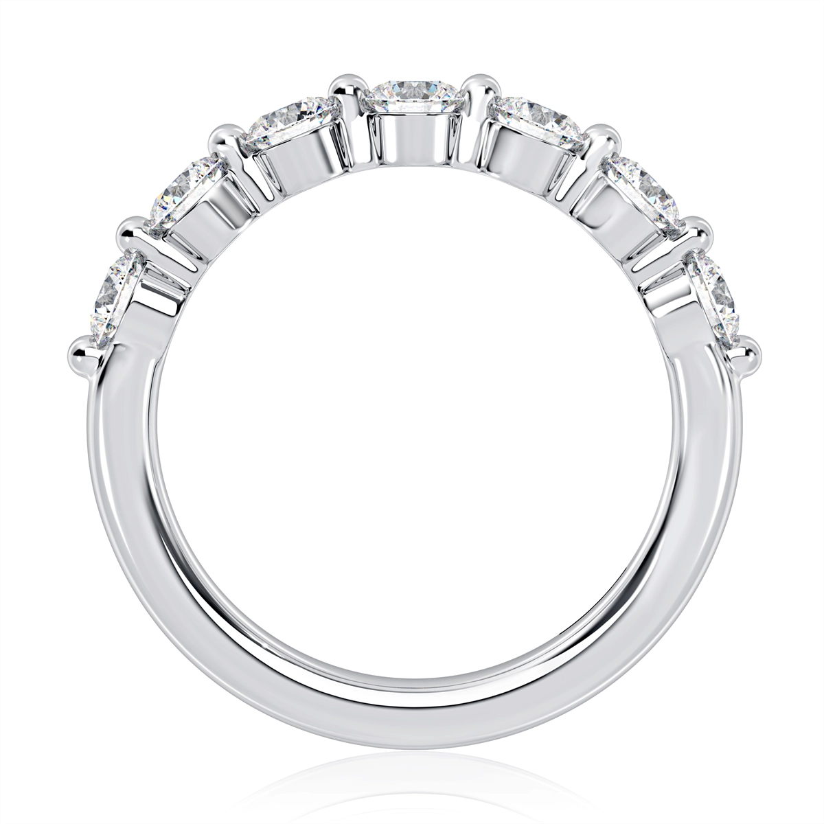 A. Jaffe Wedding Rings in White Gold containing Diamond MRCRD2947/70-14W