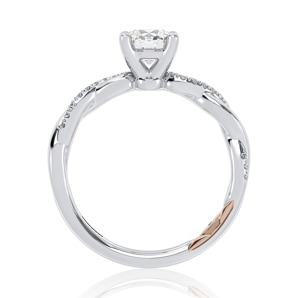 A. Jaffe Engagement Rings in Mixed Metals containing Diamond MECRD2544/160-14WR