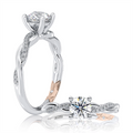 A. Jaffe Engagement Rings in Mixed Metals containing Diamond MECRD2544/160-14WR