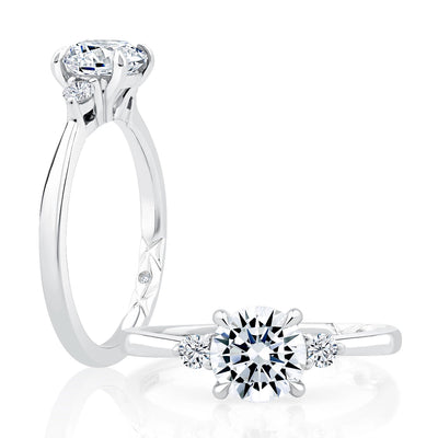 A. Jaffe Engagement Rings in White Gold containing Diamond MECRD2542/111-14W