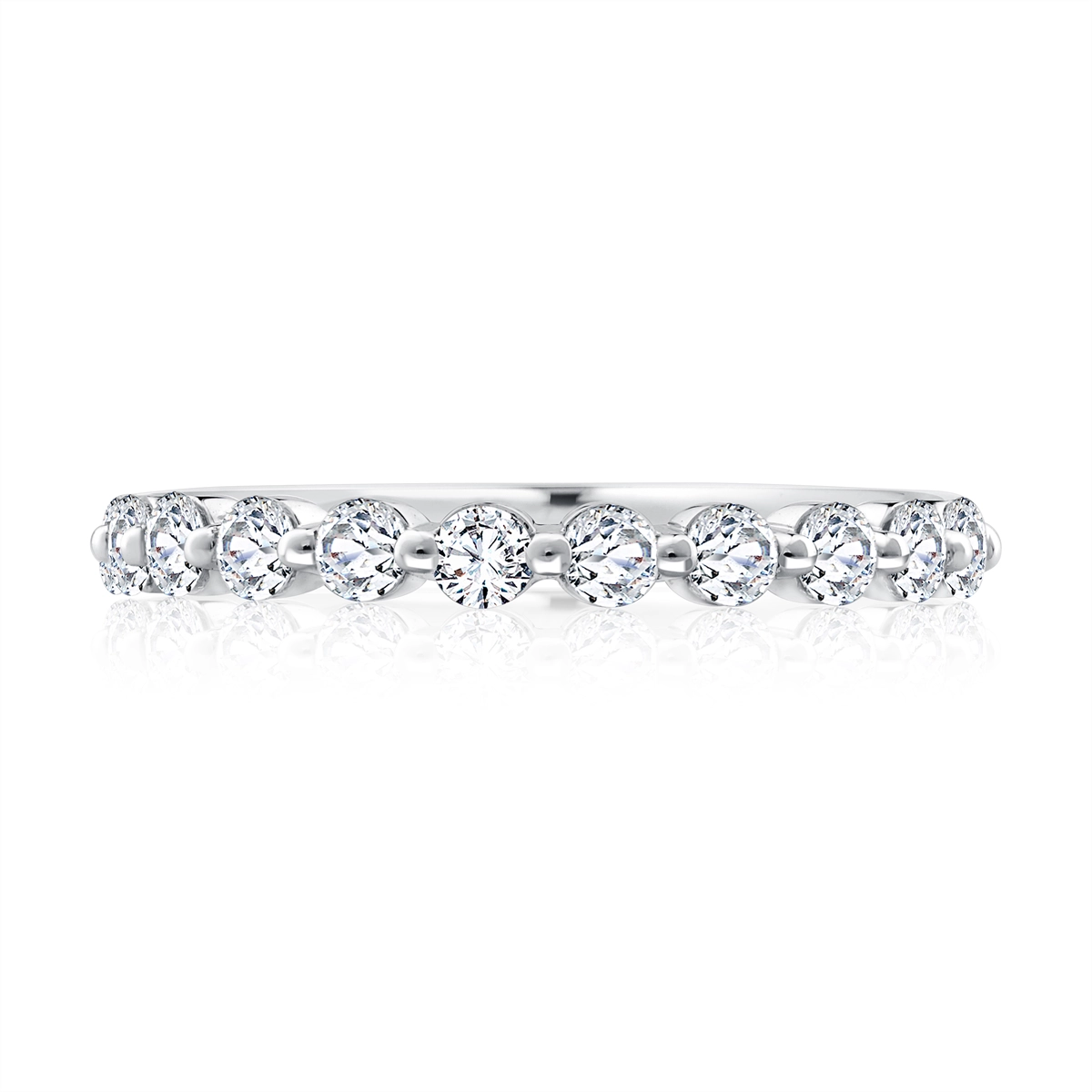 A. Jaffe Wedding Rings in White Gold containing Diamond 431120