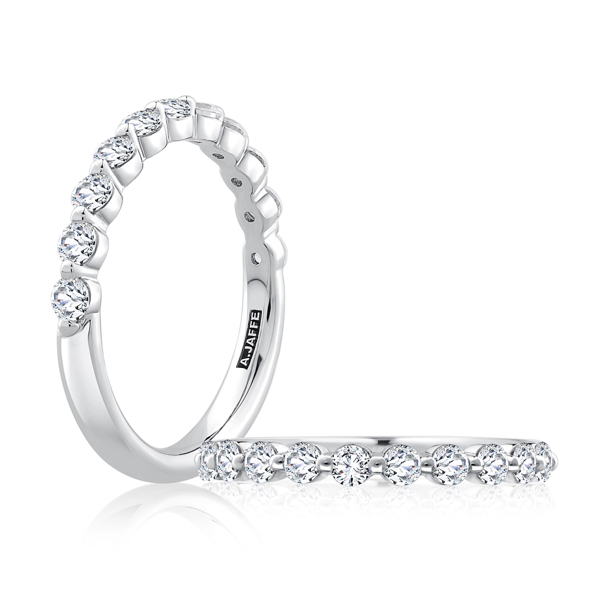A. Jaffe Wedding Rings in White Gold containing Diamond 431120