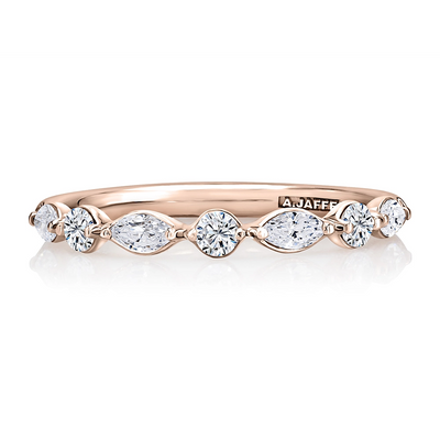 A. Jaffe Wedding Rings in Rose Gold containing Diamond WRC1373H/43-R