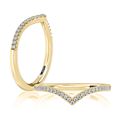 A. Jaffe Wedding Rings in Yellow Gold containing Diamond WRC1254HB/13-Y