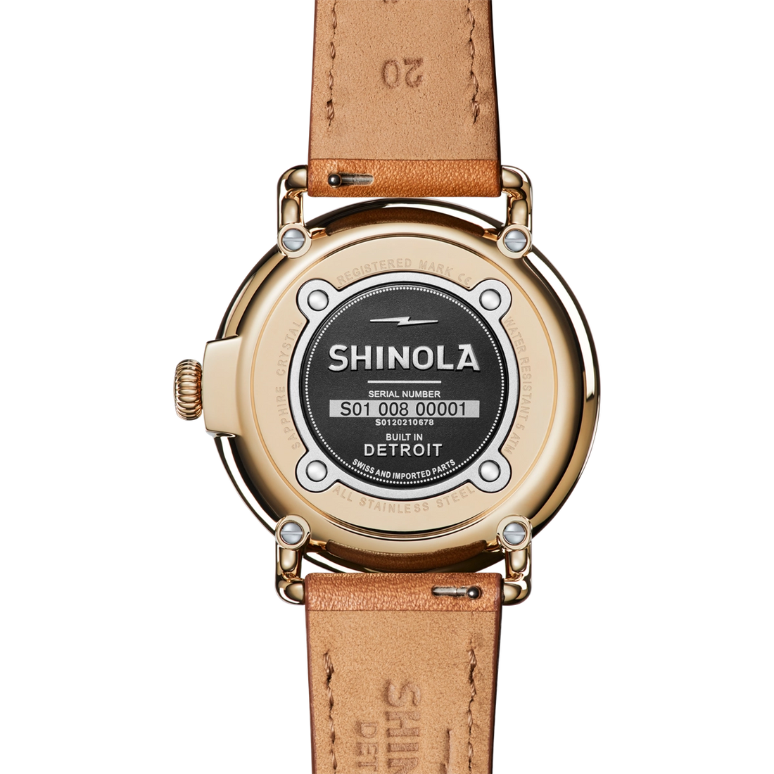 Shinola watch in Yellow Gold 20210678
