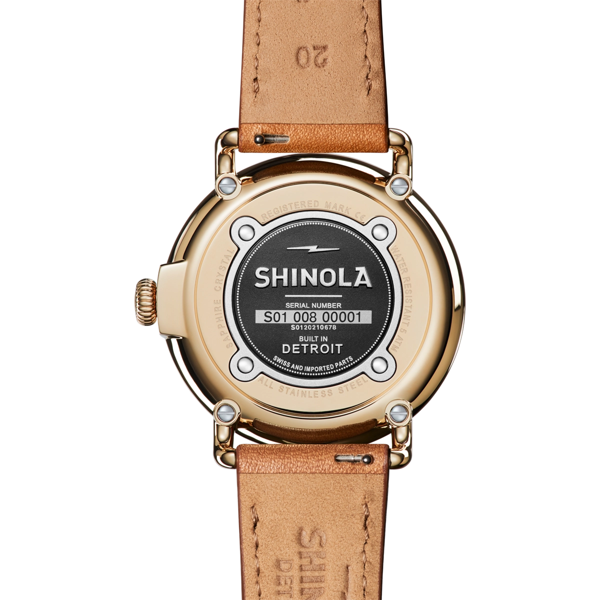 Shinola watch in Yellow Gold 20210678