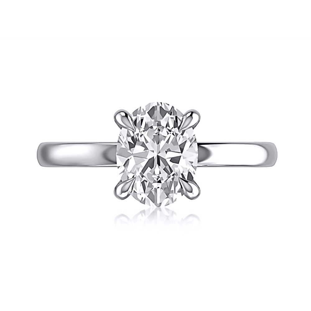 A. Jaffe Engagement Rings in White Gold containing Diamond MECOV2910L-300-W