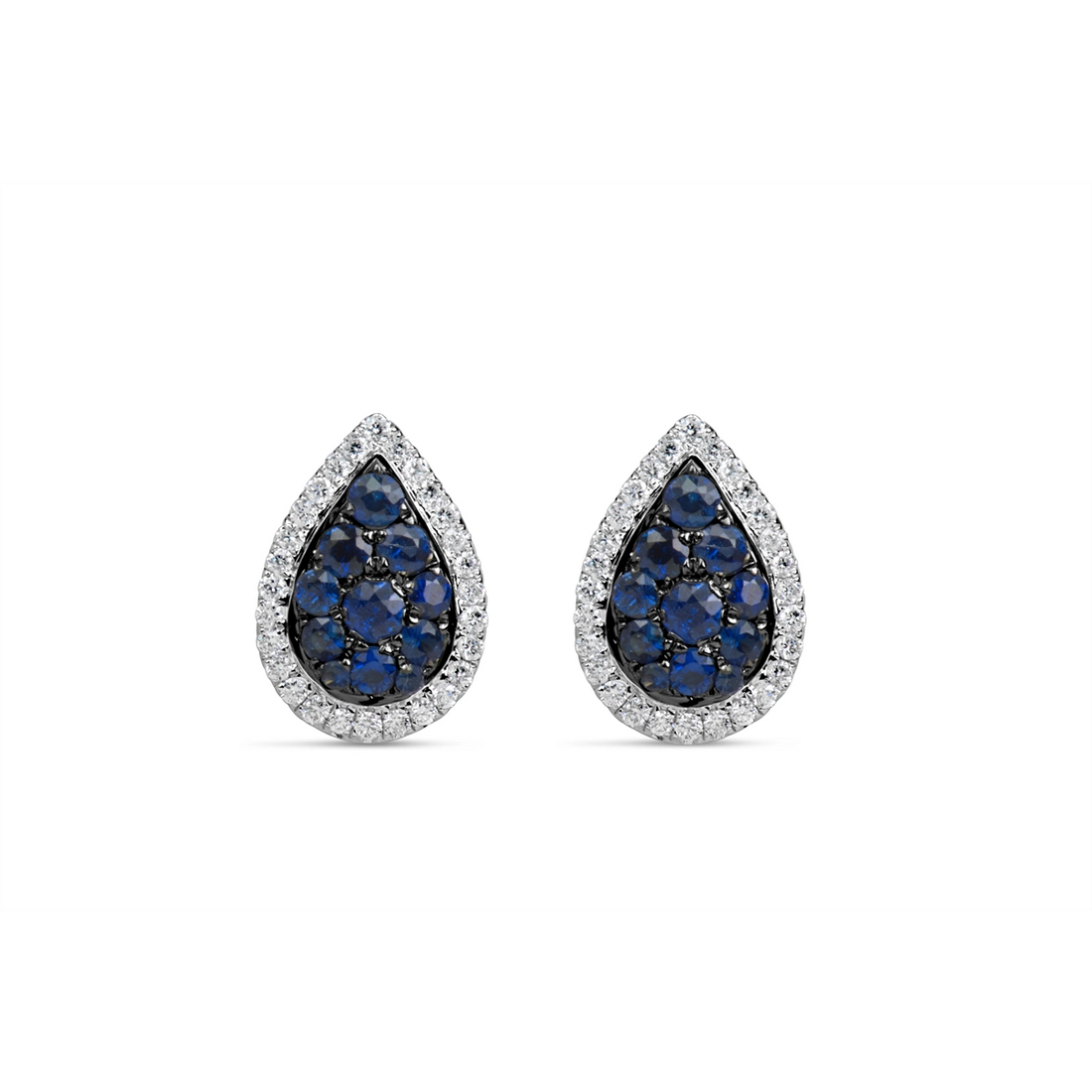 Earrings Earrings in White Gold containing Multi-gemstone, Diamond, Sapphire 431695