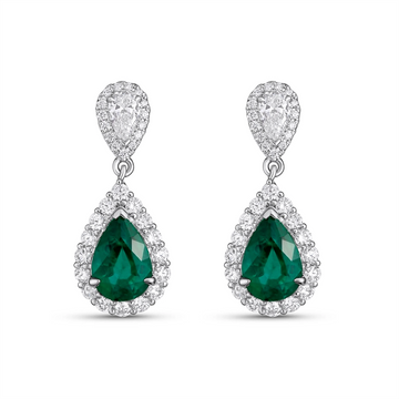 Earrings Earrings in White Gold containing Multi-gemstone, Diamond, Emerald 431705