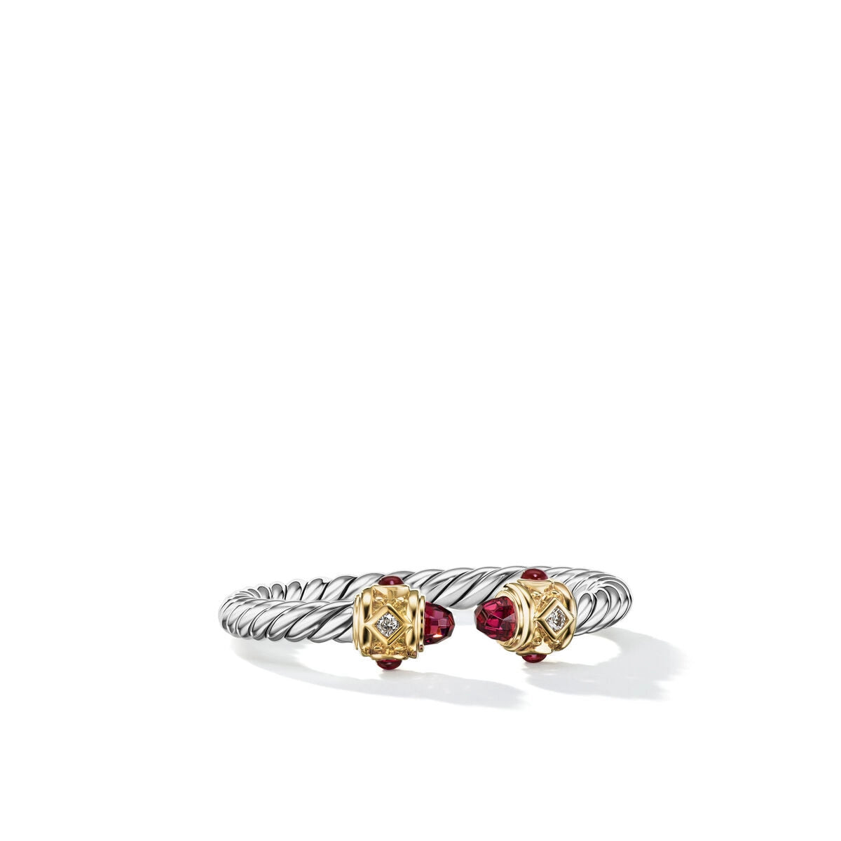 David Yurman Rings in Mixed Metals containing Garnet, Multi-gemstone, Diamond R14434DS4ARGDI6