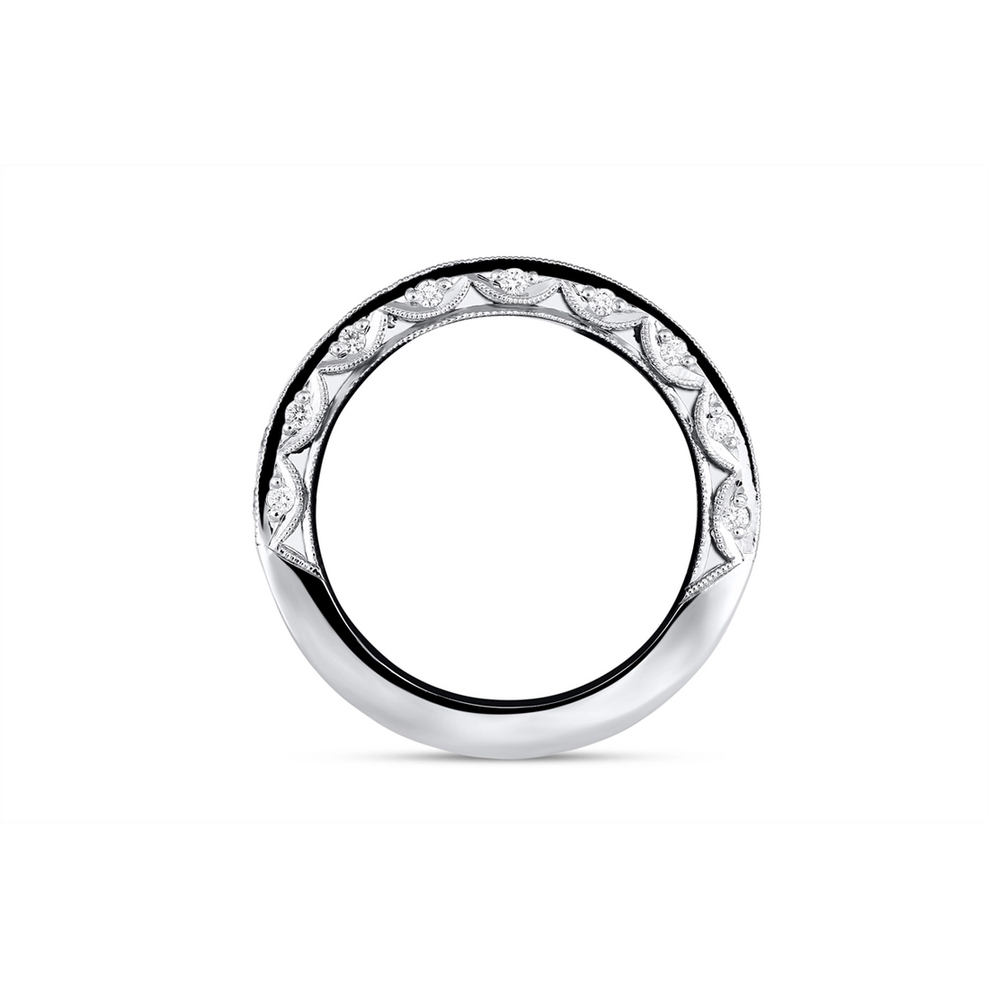 Tacori Wedding Rings in White Gold containing Diamond HT 2530 4MM 1/2X W
