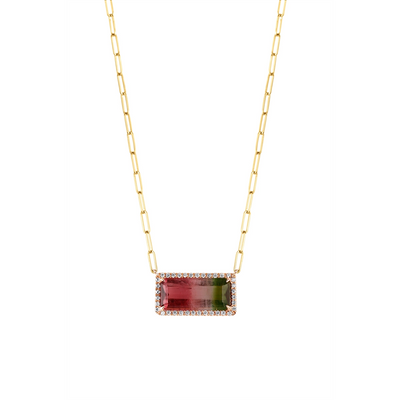csv_image Frederic Sage Necklace in Mixed Metals containing Other, Multi-gemstone, Diamond P9957-4-BCTPY