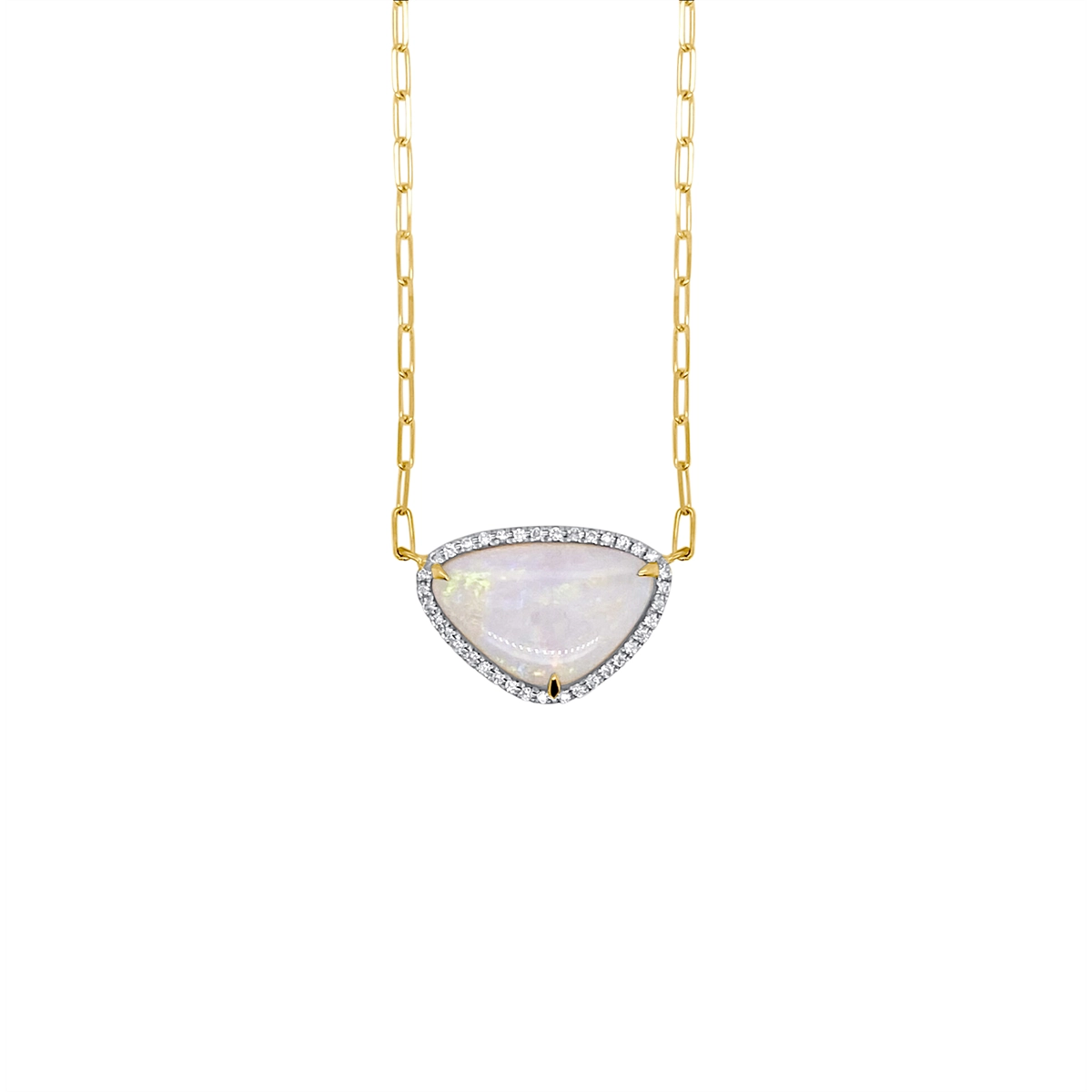 Frederic Sage Necklaces in Yellow Gold containing Opal, Multi-gemstone, Diamond P9052-OPY