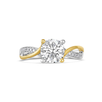 Frederic Sage Engagement Rings in Mixed Metals containing Diamond RM4233-15-4YW