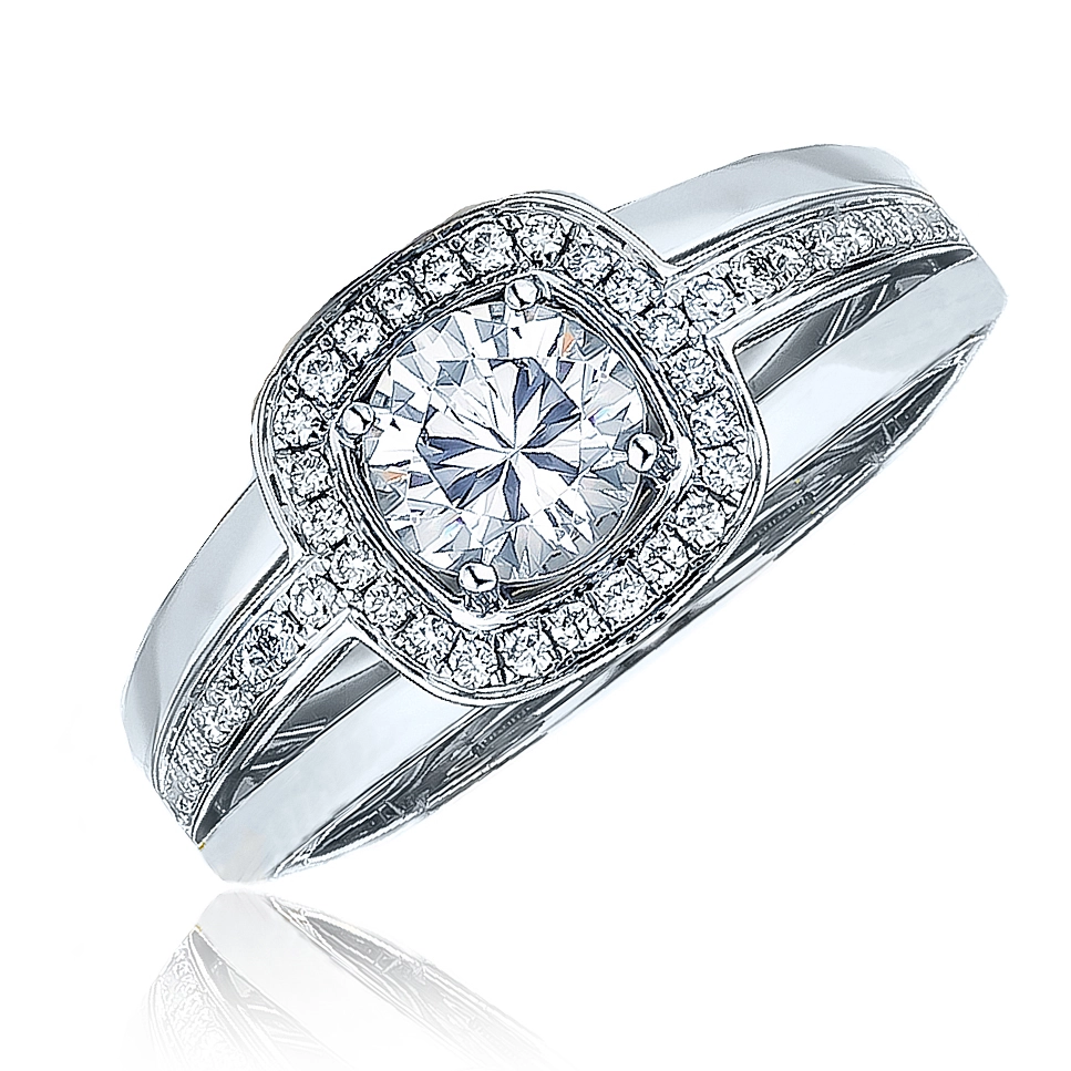 Frederic Sage Engagement Rings in White Gold containing Diamond RM103-15-4W