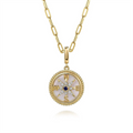 Gabriel & Co Pendants in Yellow Gold containing Mother of pearl, Multi-gemstone, Diamond, Sapphire PT6598Y45MC