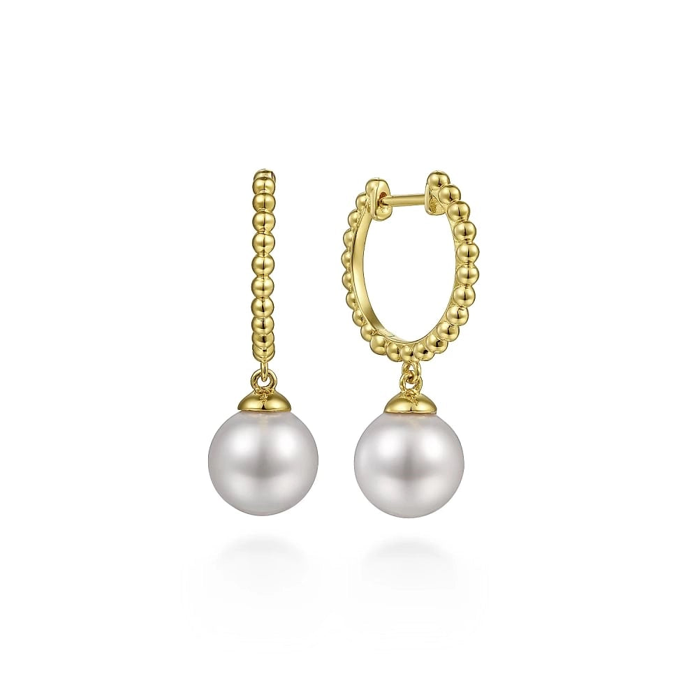 Gabriel & Co Earrings in Yellow Gold containing Pearl EG14495Y4JPL