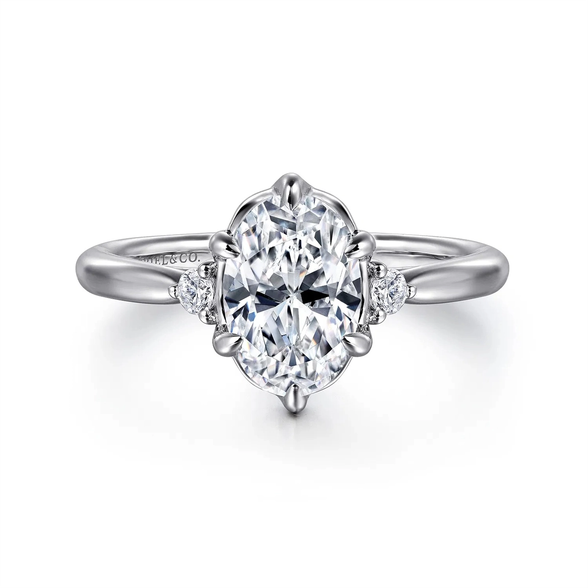 Gabriel & Co Engagement Rings in White Gold containing Diamond ER16200O6W44JJ.0041