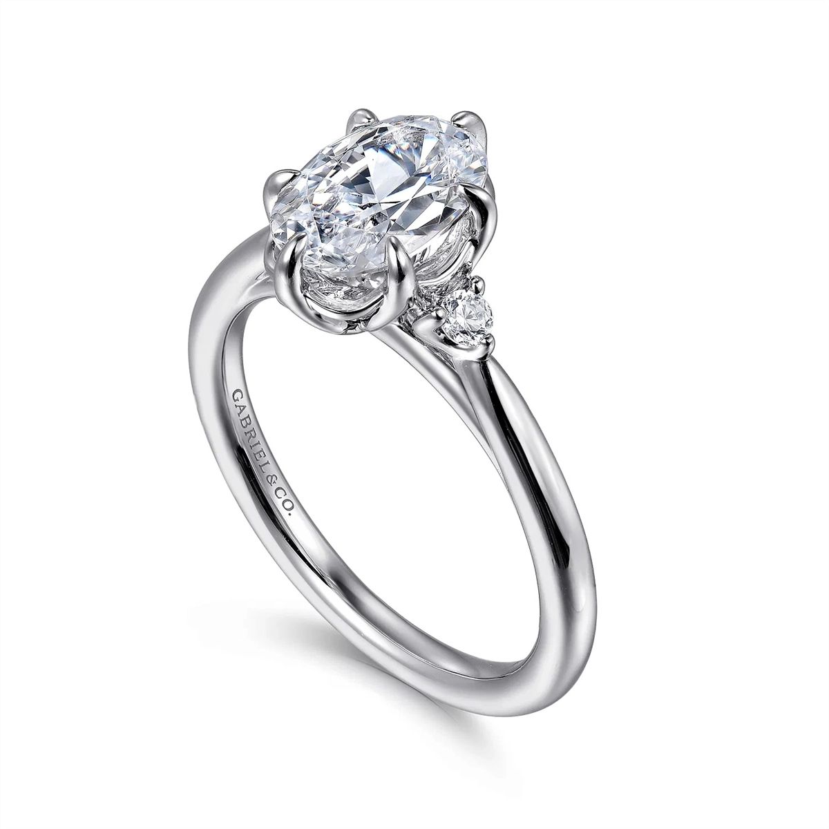 Gabriel & Co Engagement Rings in White Gold containing Diamond ER16200O6W44JJ.0041