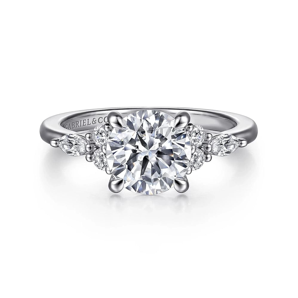 Gabriel & Co Engagement Rings in White Gold containing Diamond ER16125R6W44JJ
