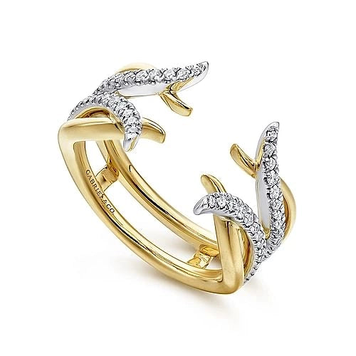 Gabriel & Co Wedding Rings in Mixed Metals containing Diamond AN12545S-M44JJ