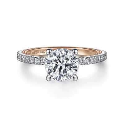 Gabriel & Co Engagement Rings in Mixed Metals containing Diamond ER15681R8T44JJ
