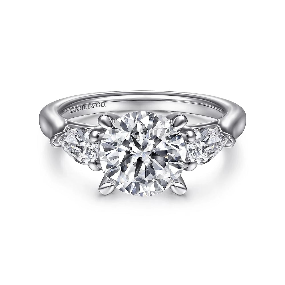 Gabriel & Co Engagement Rings in White Gold containing Diamond ER14794R8W44JJ