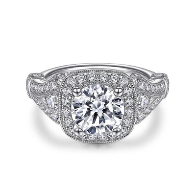 csv_image Gabriel & Co Engagement Ring in White Gold containing Diamond ER9317W44JJ