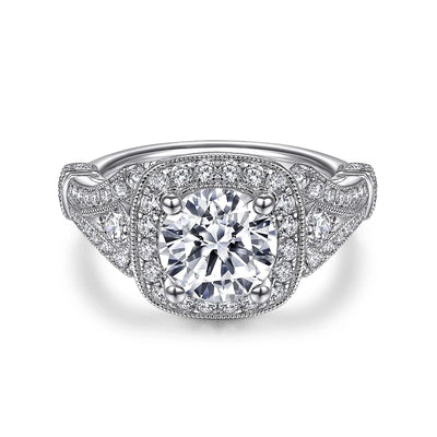 Gabriel & Co Engagement Rings in White Gold containing Diamond ER9317W44JJ