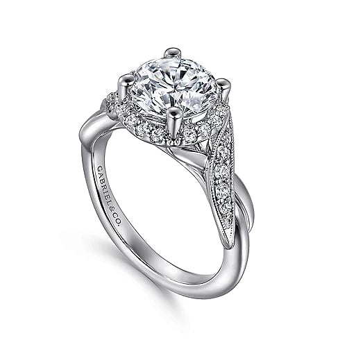 Gabriel & Co Engagement Rings in White Gold containing Diamond ER11828R8W44JJ
