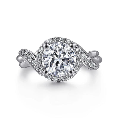 csv_image Gabriel & Co Engagement Ring in White Gold containing Diamond ER11828R8W44JJ