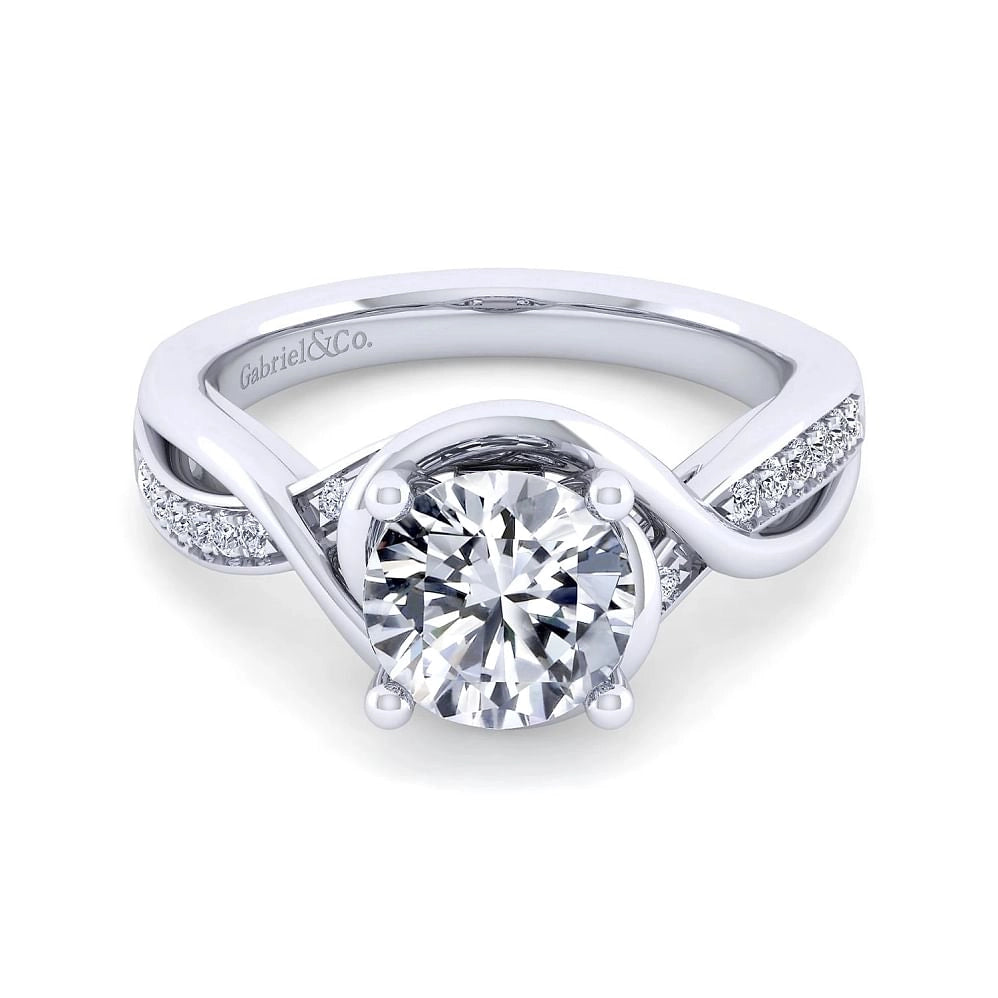 Gabriel & Co Engagement Rings in White Gold containing Diamond ER10315R8W44JJ