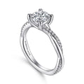 Gabriel & Co Engagement Rings in White Gold containing Diamond ER14922R4W44JJ.0214