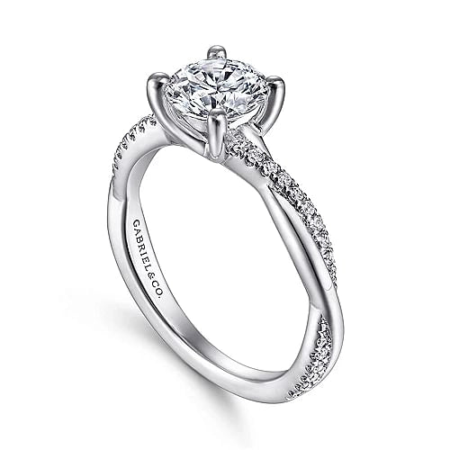 Gabriel & Co Engagement Rings in White Gold containing Diamond ER14922R4W44JJ.0214